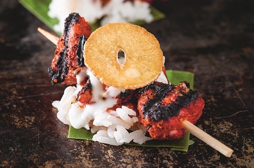 Kalkontandoori med vitlök och yoghurt